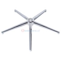 Bookstore - Base Estrella De Acero Cromado 700 Mm