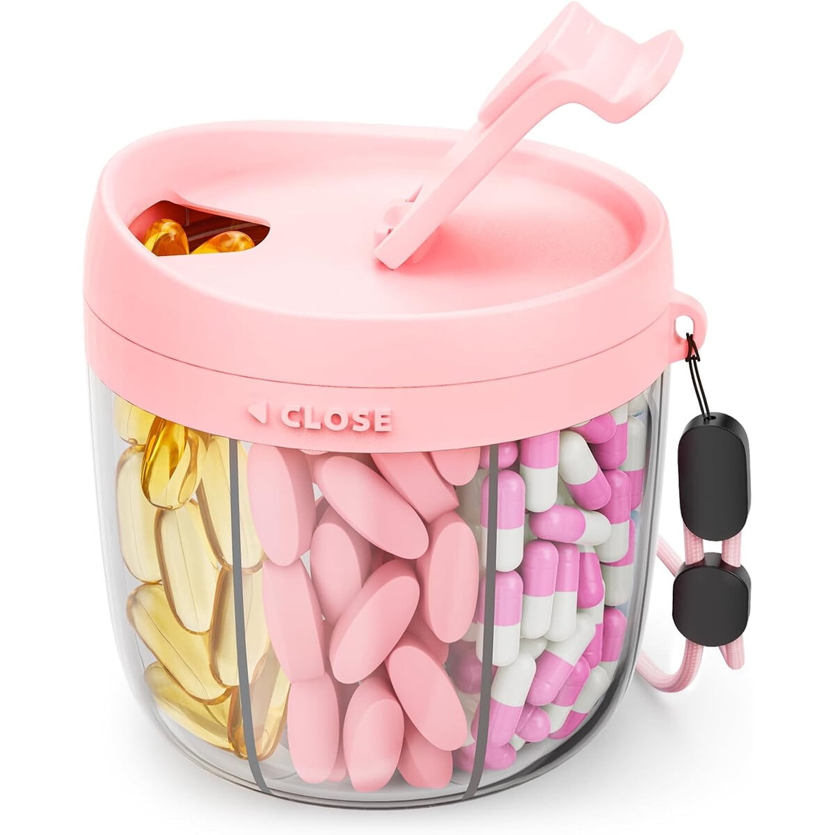Pastillero Amoos 7 Compartimientos Portatil Bpa Free