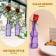 thumbnail image 5 of Botellas de vidrio BULK PARADISE, color morado surtido con corcho, 400 ml, paquete de 6, 5 of 6