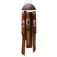Campanillas De Viento De Bambú Con Forma De Cohasset, Pequeñas, 79 Cm, Decoración Exterior