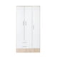 thumbnail image 1 of Closet Oslo 3 Puertas 2 Caj Blanco-Jerez, 1 of 3