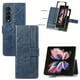 thumbnail image 3 of Luxury Artificial Leather Phone Case For Samsung Galaxy Z Fold 3 5G With Card Slot Flip Kickstand Phone Cover, For Galaxy Z Fold 3, Wallet Case, Durable PU Leather, Magnetic Flip, 3 of 3