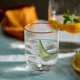 thumbnail image 3 of Set 6 Vasos Vidrio Borde Dorado Vaso Whiskero Acanalado 250ml Transparente, 3 of 7