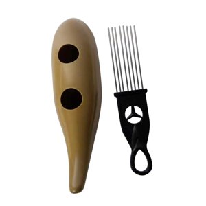 Bothyi - 2 Piezas Guiro Instrumento Toy Compact Guiro Shaker Para Adultos Niños Adolescentes 25 Cm