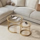thumbnail image 4 of Mesa de café Nesting Garden para 4 personas, redonda, juego de 2 unidades con vidrio, 4 of 8