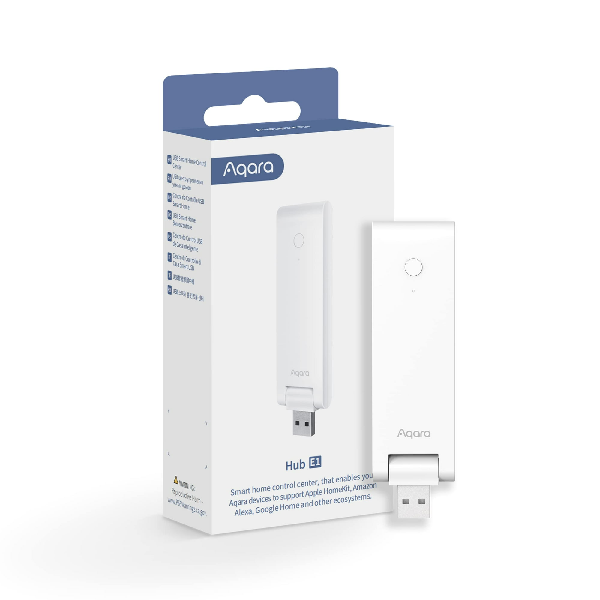 Smart Hub Aqara E1 Con Alimentación Usb Zigbee 3.0 Homekit Alexa Google