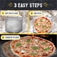 thumbnail image 4 of Pala para pizza con diseño de chef a cuadros, de acero inoxidable, extra grande, 4 of 9