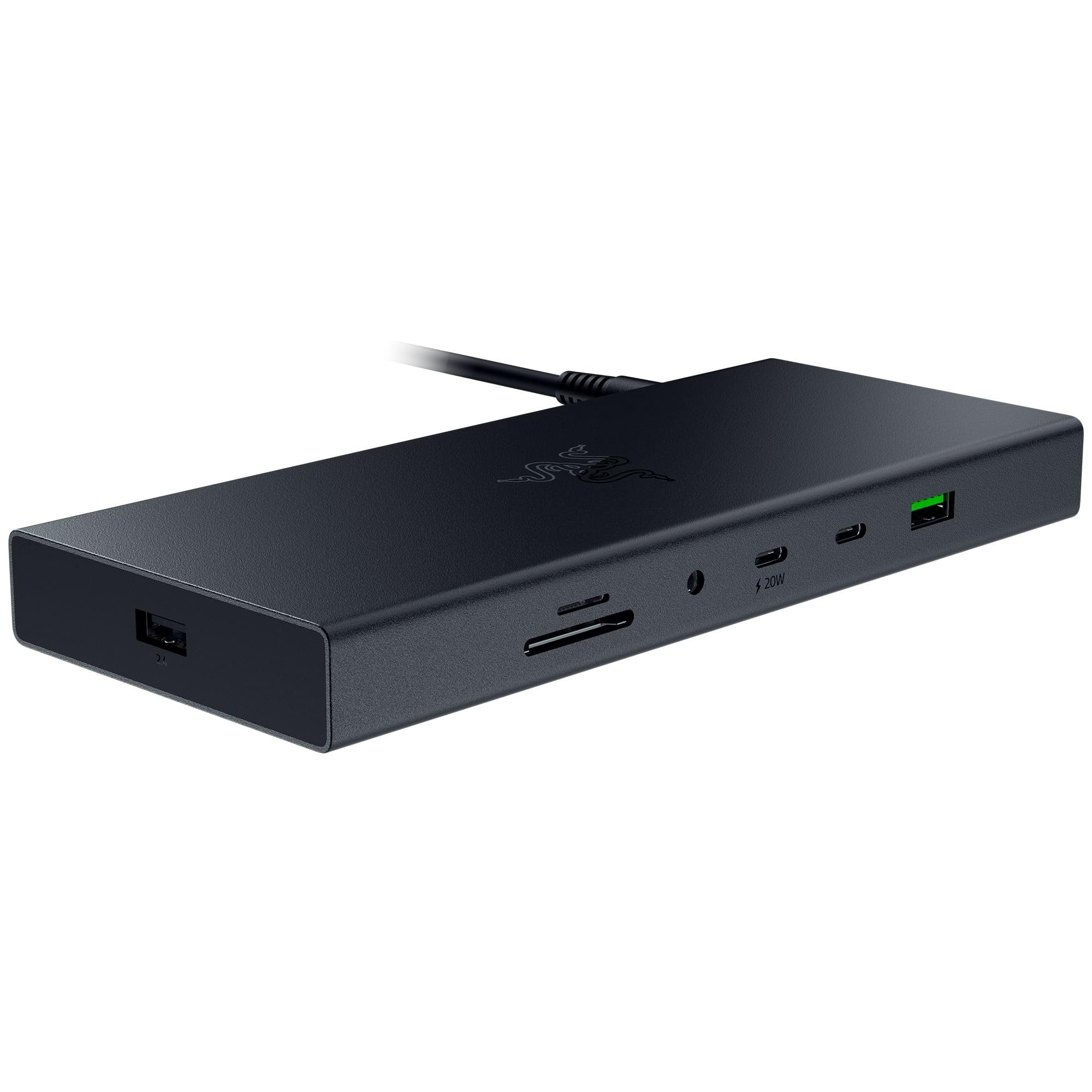 Base Razer Usb De 4 Puertos, 14 Puertos, Tipo C, Tipo A, Hdmi Dp Ethernet, Color Negro