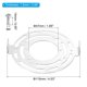 thumbnail image 2 of Uxcell 115mm (4.53") Kit de Montaje de Lámpara Universal, 2 juegos de Placa de Barra Transversal para Luz Cercana al Techo, 2 of 7