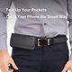 thumbnail image 2 of Funda de nylon resistente BOMEA para iPhone 17/16/15/14/13/12/11 Pro - Negro, 2 of 6