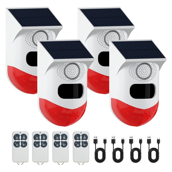 ALARMA ChunHee Solar con Sensor de Movimiento Impermeable 130 dB