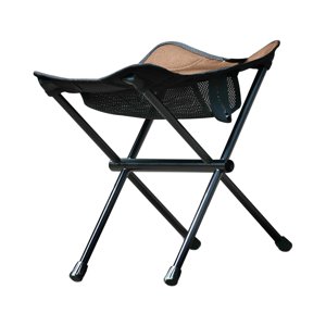Ioensy - Silla Plegable Ligera Con Bolsa De Almacenamiento Taburete De Camping Para Acampar Al Aire Libre Marrón