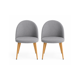 thumbnail image 1 of Pack 2 Sillas Smooth Comedor Lino - Negro, 1 of 3