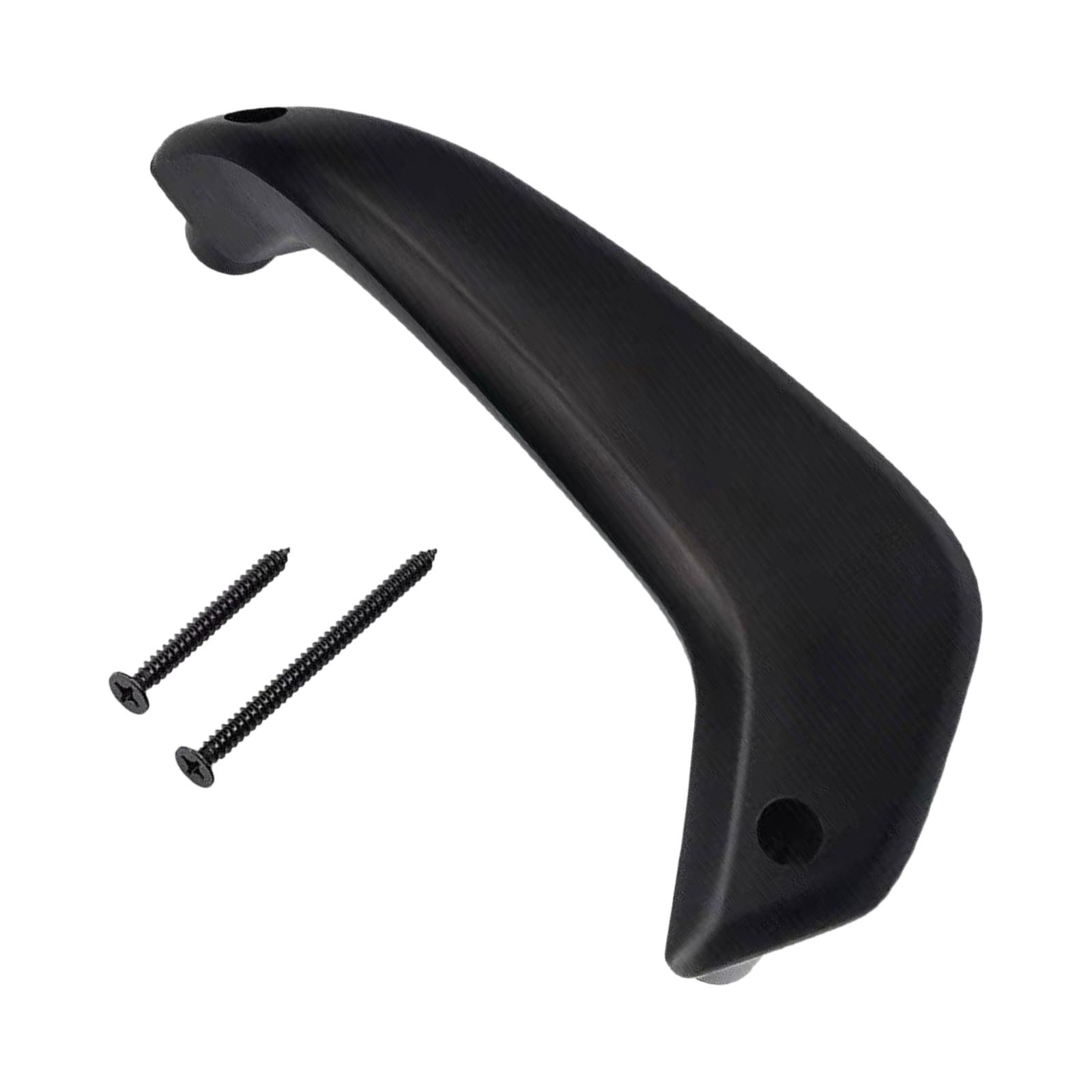 Magideal - Mango De Mango De La Puerta Interior De La Puerta Con 2 Piezas De Tornillos De Repuesto De Reparación De Piezas De Repuesto Para La Fiesta Negra Lado Derecho Del Pasajero