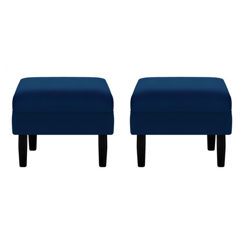 Bodevir - Set Pouf Sky 1C Felpa 00 Azul Marino