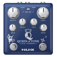 Pedal De Overdrive Dual Nux Ndo-6 Queen Of Tone Con Horseman Y Morning Star