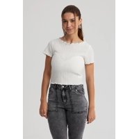 Fashionspark - Polera Mujer Con Bardot Detalles Blanco