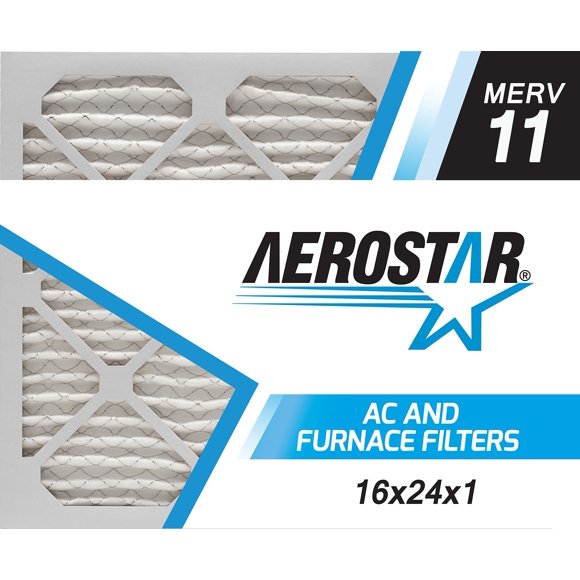 Filtro de aire Aerostar MERV 11 16x24x1 - 6 unidades para HVAC