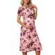 thumbnail image 1 of Vestido Floral Flowy de Maternidad para Mujeres INSPIRE CHIC Midi Formal Casual Embarazo 2026 Verano XL Vestido Rosa y Rosa Roja, 1 of 6