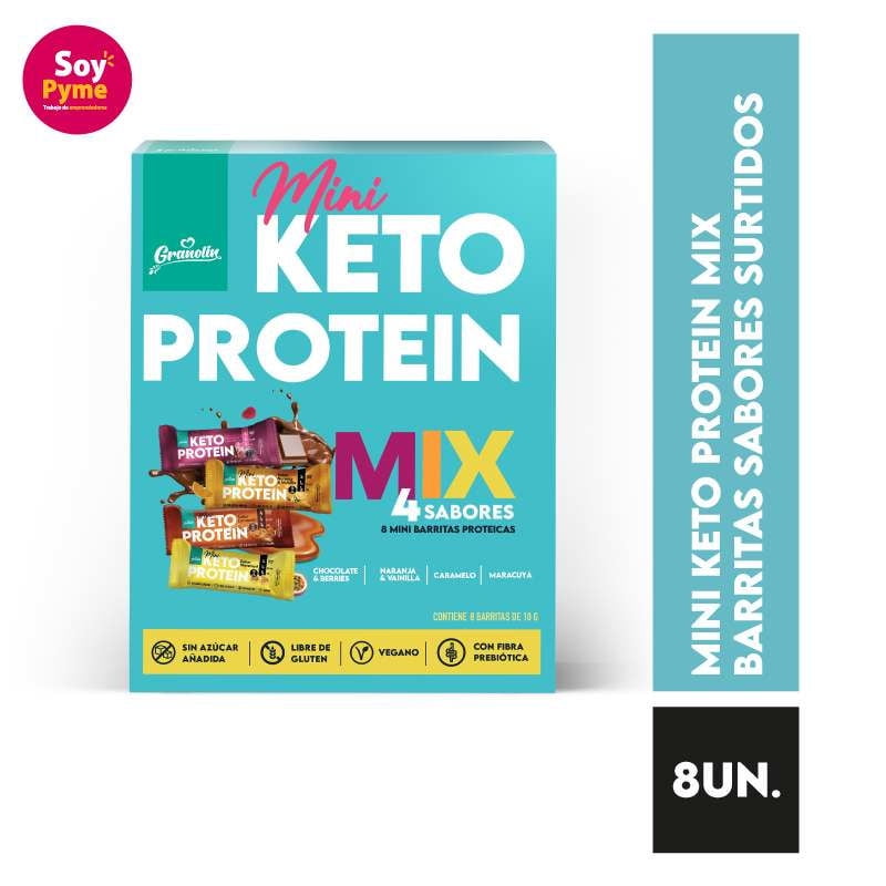 Granolin - Barra Proteína Keto Mix 4 Sabores