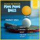 thumbnail image 2 of Pelotas de Ping Pong D‑Xam 40 mm Paquete de 50 Blancas 1‑Estrella, 2 of 9