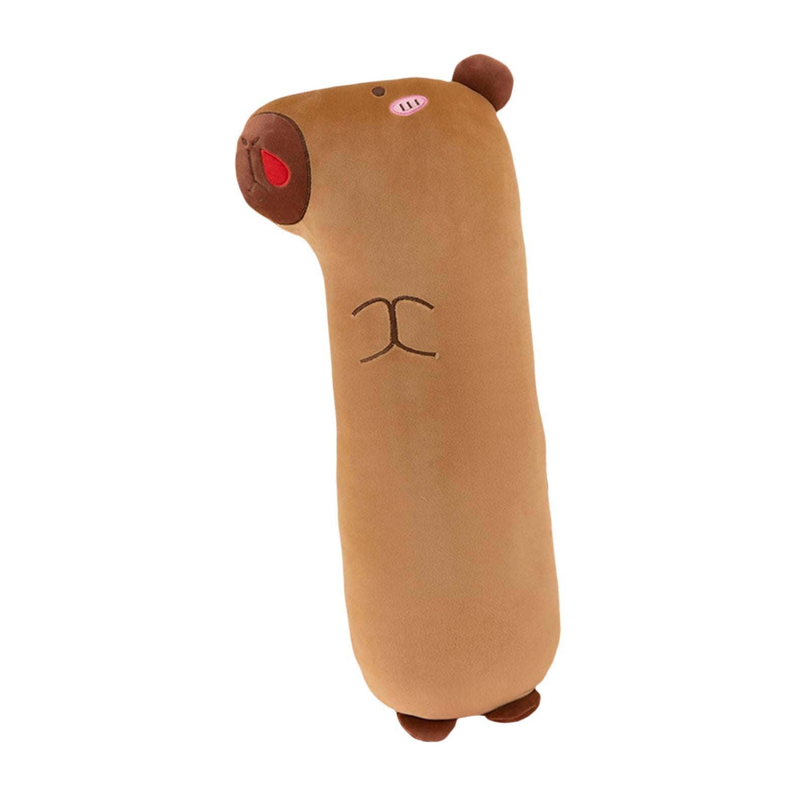 Bothyi - Carpincho Animal Abrazando Almohadas Encantadora Almohada Para Dormir Para Oficina Sala De Estar Rojo