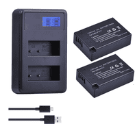 Genérico - 2 Baterías Lp-E17 + Cargador Doble Lc-E17 Alternativo Canon