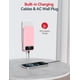 thumbnail image 4 of Power Bank aonidi 20000 mAh rosa con cables integrados, 4 of 9