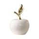 thumbnail image 5 of Estatua de Manzana de Cerámica, Figurita de Manzana, Colección de Regalos, Escultura de Fruta de Mesa, Adorno para Comedor, Hogar, Estantería, Decorac Pequeño, 5 of 5