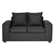 thumbnail image 3 of Living Grez 2 Cuerpos + 2 Pouf Tela Negro, 3 of 3