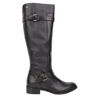 Bota Exs Motoquera Cuero Negra