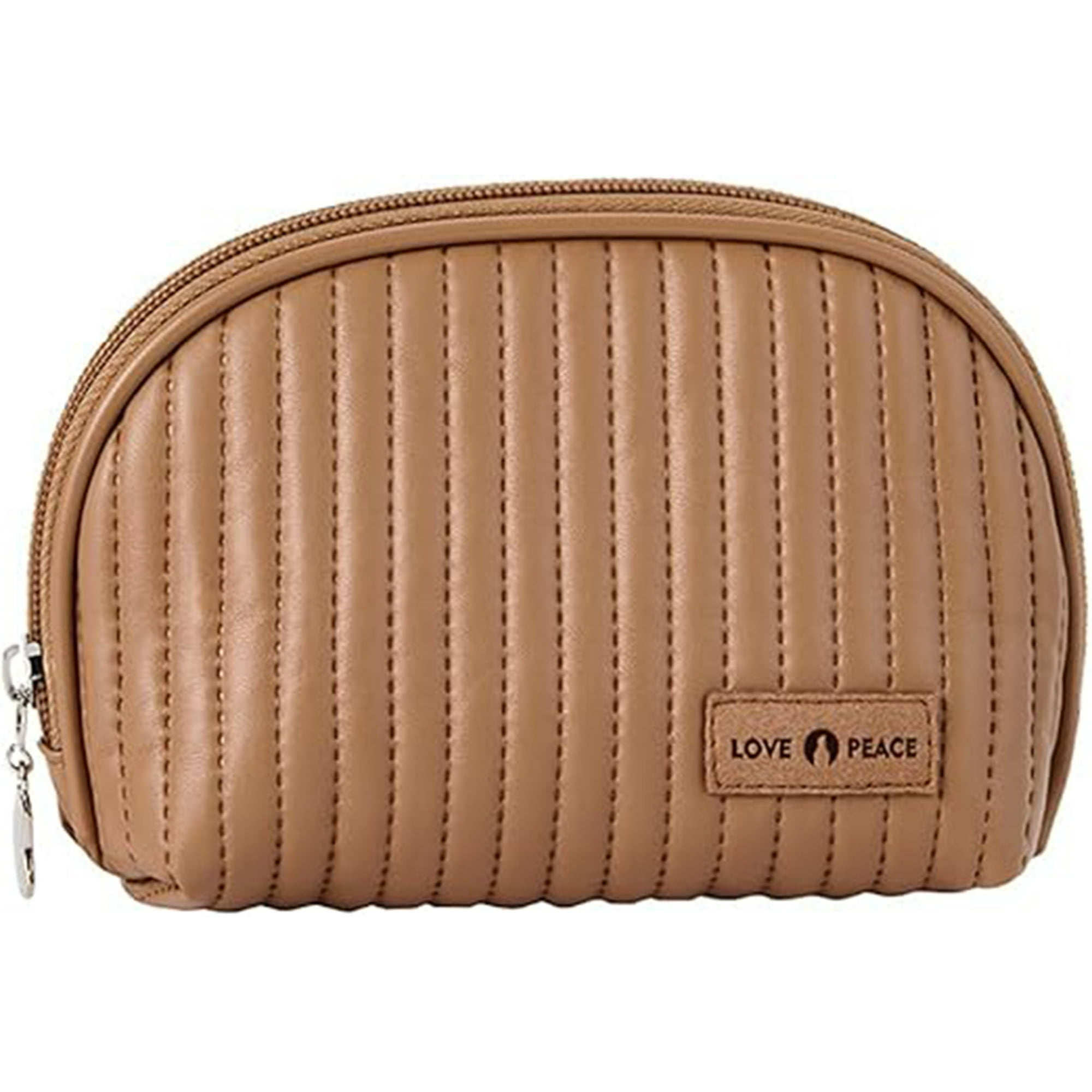 Veatool - Bolsa De Almacenamiento Semicircular, Hermosa Bolsa De Almacenamiento De Maquillaje De Bolsos, Bolsa De Maquillaje Minimalista, Diseño Abierto, Compacta Y Portátil