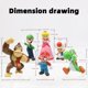 thumbnail image 2 of Set de 6 figuras decorativas para pastel Mario de PEACHPUNK, 2,5 cm, 2 of 7