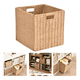 thumbnail image 1 of Canasto organizador decorativo mimbre plegable beige, 1 of 3
