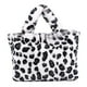 thumbnail image 3 of Bolso de Mano de Leopardo/Cebra para Mujeres, Bolsa de Piel Sintética de Pelo, Blanco con Motivo de Leopardo, 3 of 3