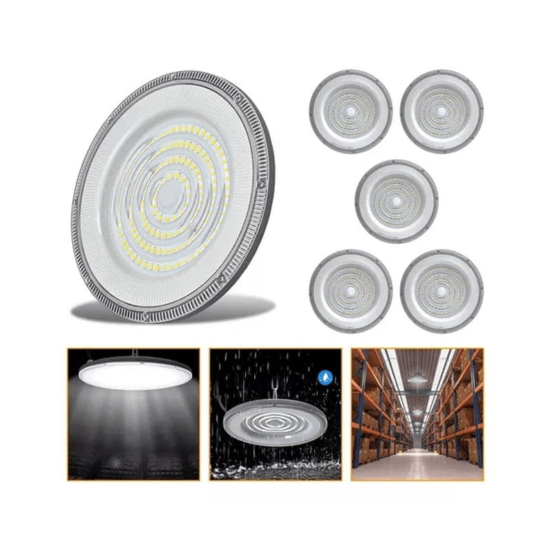 Genérico - 5 Foco Plafon 400w Ip65 Industrial Techo Campana Luz Fría