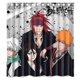 thumbnail image 1 of Cortina de ducha de Anime Bleach, juego de cortinas de baño con ganchos, tamaño 66 x 72 pulgadas, 1 of 3
