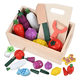 thumbnail image 2 of Juego didáctico de madera corta vegetales y frutas imán #2, 2 of 3