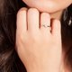 thumbnail image 2 of Anillo Lupine para mujer de Sole du Soleil, chapado en oro blanco de 18k, 2 of 4