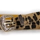 thumbnail image 3 of Cinturón Mujer Delgado Hebilla Vintage Plateada Moda Amarillo, 3 of 5