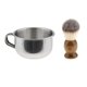 thumbnail image 4 of 2 Piezas Hombres Barbero Barba Aseo Bigote Afeitado Cepillo Taza Taza Taza Conjunto, 4 of 5