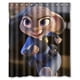 thumbnail image 1 of Cortina de ducha Zootopia, juego de cortina de baño con ganchos, tamaño 60 x 72 pulgadas, 1 of 3