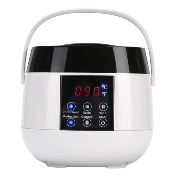 Pantalla LED De Depilación Eléctrica Con Cera Derretida De 500 Ml Para Hombres, Spa, Cuidado De La Piel, Blanco