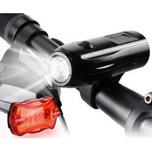 Salon Del Accesorio - Set De Luz Led Delantera Y Trasera Para Bicicleta