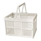 thumbnail image 2 of Caja de Almacenamiento Plegable Cesta de Compras Plegable con Asas Cesta de Picnic, Camping, Cocina Del Hogar Blanco, 2 of 5