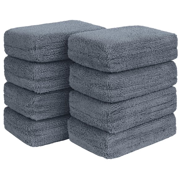 Almohadillas HOMEXCEL 13x8 cm Microfibra Pack de 8 Gris