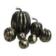 thumbnail image 3 of 7 Piezas De Calabazas Falsas, Modelo De Bricolaje, Verduras Artificiales Para Tienda De Halloween, Otoño, Negro Y Dorado, 3 of 5