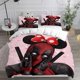 thumbnail image 1 of Marvel Duvet Cover Deadpool Duvet Cover Set Cartoon Pattern 3D Print Soft Comfort 100% Polyester/Cotton Bedroom Decoration Bed Sheets, 1 of 5