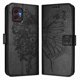 thumbnail image 1 of Funda Cartera Mariposa Para Samsung Galaxy Xcover7 Pro Con Soporte Y Ranuras Para Tarjetas Negro, 1 of 5