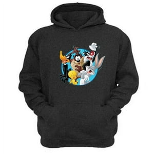 Genérico - Polerón Canguro Dibujos Animados Lt Gris Oscuro Talla Xl Unisex
